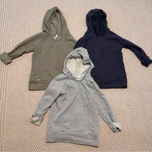 Kids Cozy Hoodie Sweatshirt - Gray, Olive & Navy